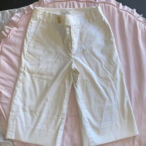 Banana Republic "Harrison Fit" Stretch White Bermuda Shorts Size 6